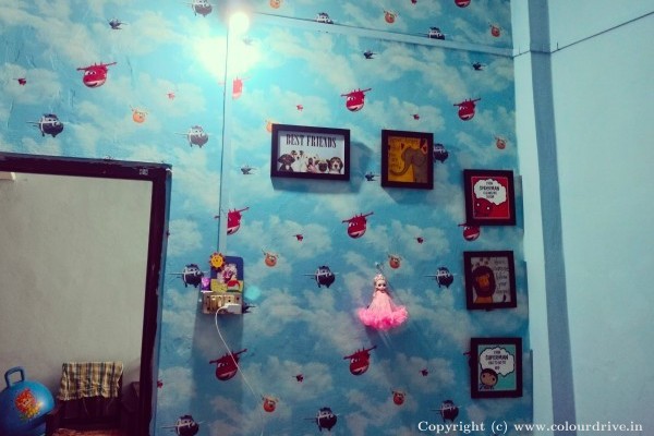 Wallpaper, and Home Painting Recent Project at Vijay Nagar Indore