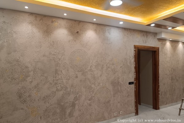 Texture Painting, and Home Painting Recent Project at Jaypee Greens Wish Town Noida