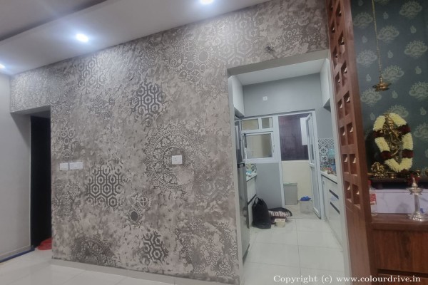 Texture Painting, and Home Painting Recent Project at Soukya Road Bangalore