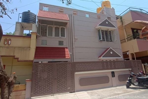 Exterior Painting, and Home Painting Recent Project at Vignan Nagar, Doddanekundi Bangalore